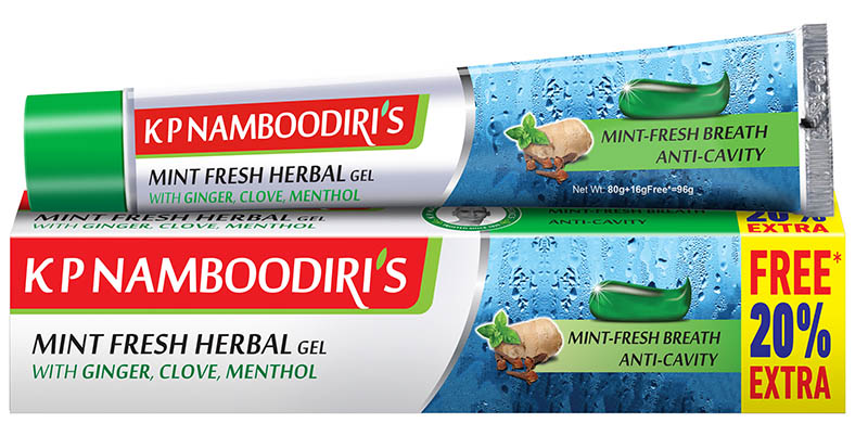 K P Namboodiri's Mint Fresh Herbal Gel Toothpaste
