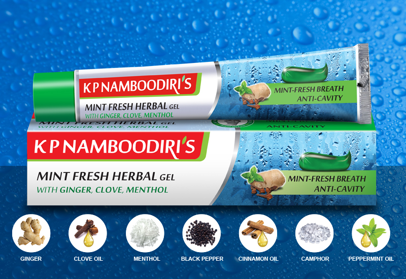K P Namboodiri's Mint Fresh Herbal Gel Toothpaste