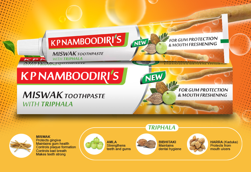 K P Namboodiri's Miswak Toothpaste with Triphala