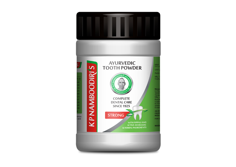 K P Namboodiri's Ayurvedic Tooth Care Powder - Strong